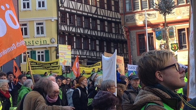 "Wir haben es satt" - Demo 2019 in Tübingen