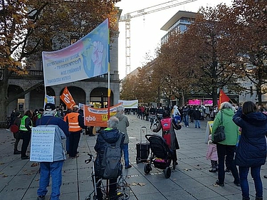 Kundgebung zum Weltklima- und Umweltaktionstag in Stuttgart 2021